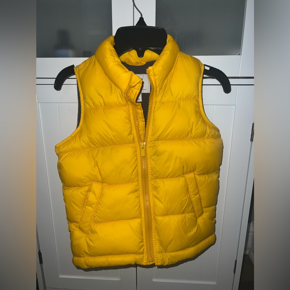Yellow Toddler Puffer Vest